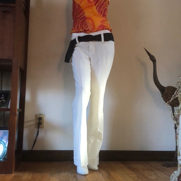 Elegant White Women's Pants - Picture 1 of 5
